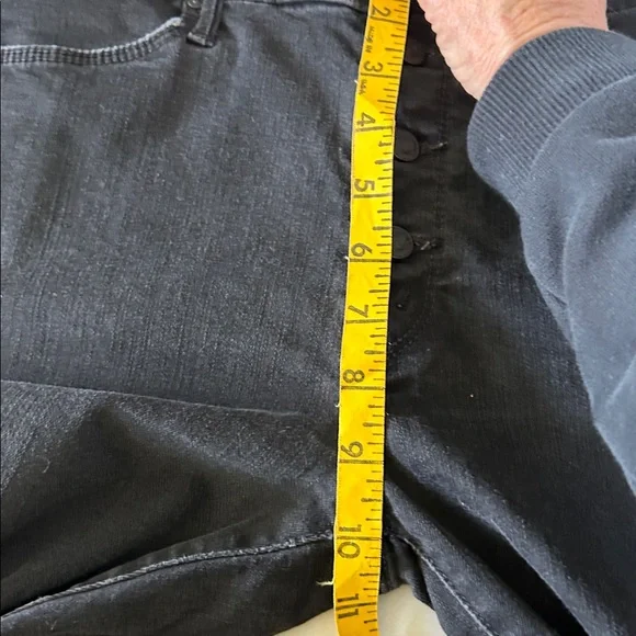 MOTHER THE PIXIE BLACK NOT GUILTY WASH BUTTON FLY SKINNY JEANS SZ 28 - Picture 12 of 13